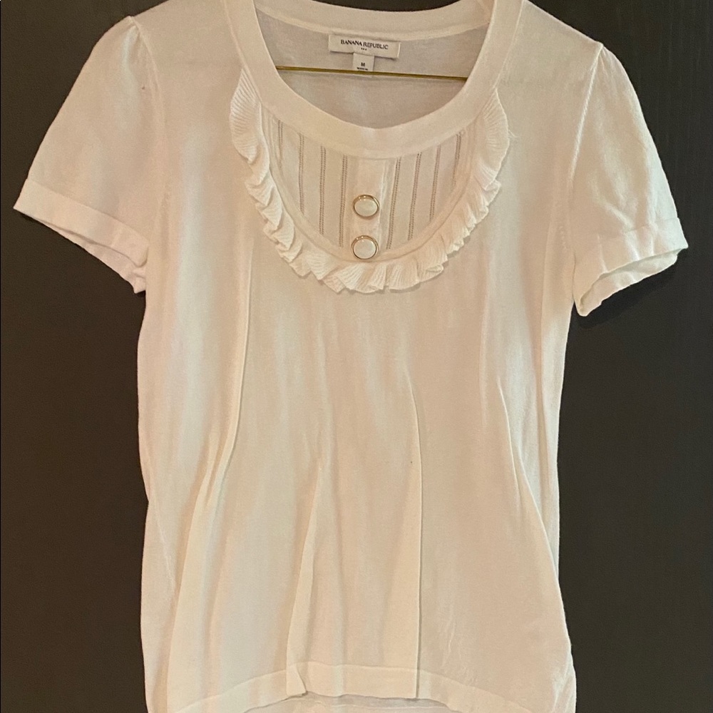 Medium White Banana Republic Top